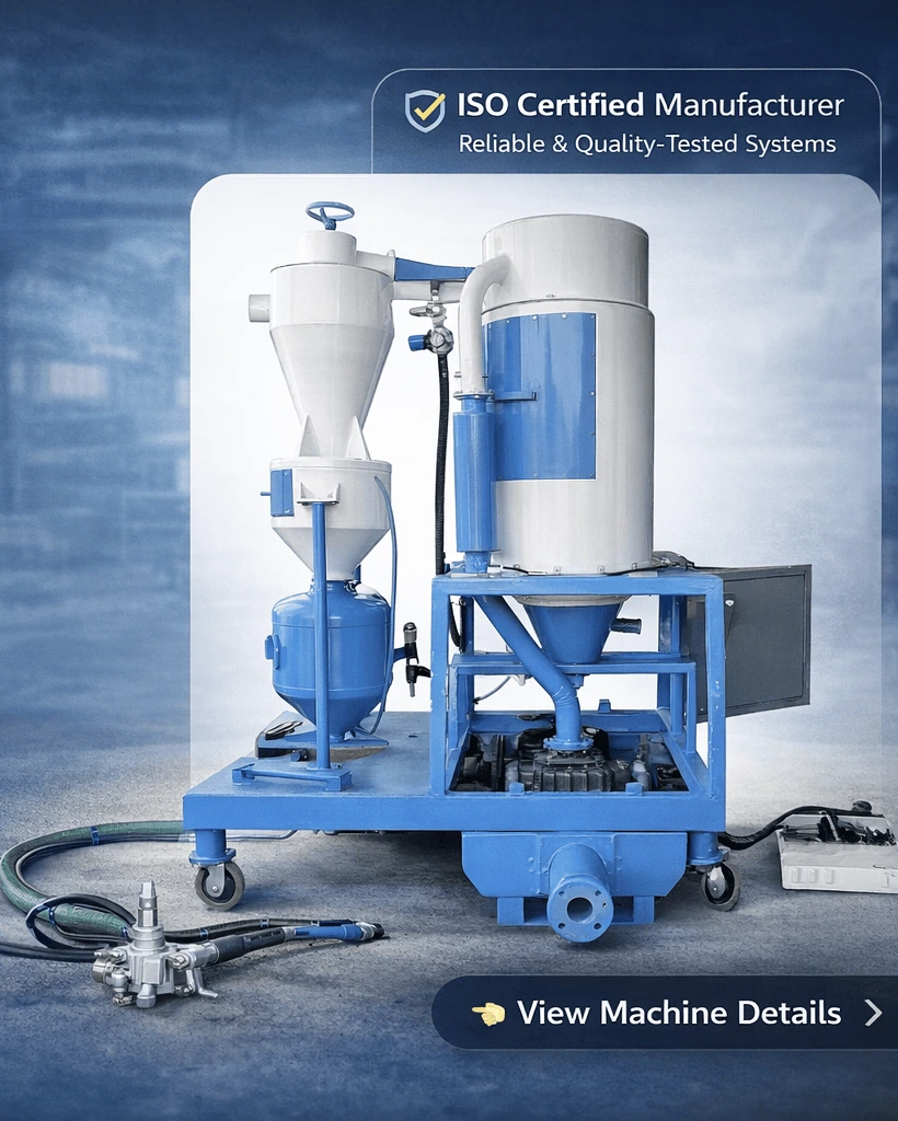 Enterprise dustless sand blasting machine