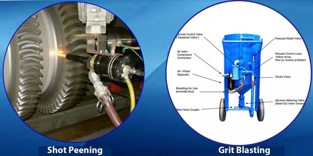 Grit Blasting VS Shot Peening